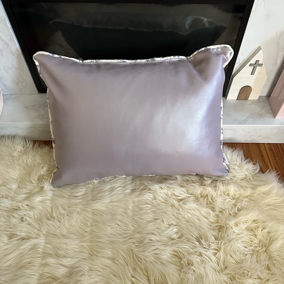 Lilac Pearl Faux Leather 12 x 20 Throw Pillow - Picture 2 of 5